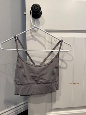 Varley Gray Women's Strappy Bralette Crop Top